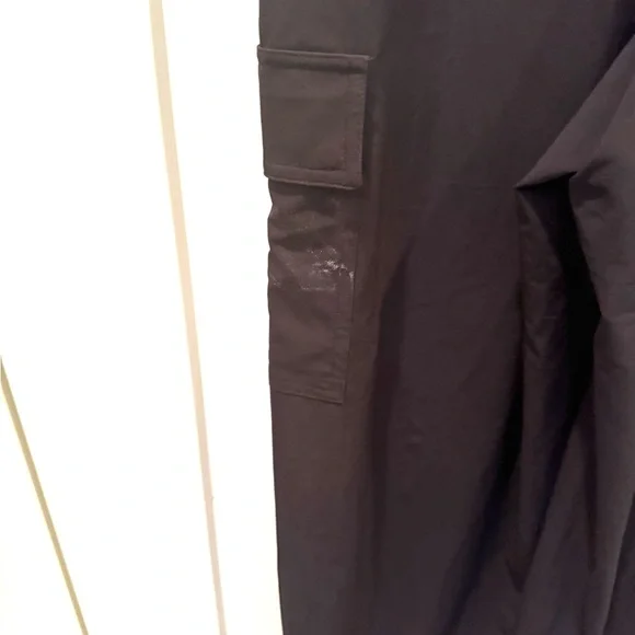 Athleta Black Brooklyn Zip-Up Stretch Performance Jumpsuit Size r - Picture 6 of 10